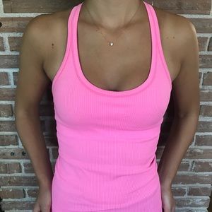 Pink Lululemon racerback top
